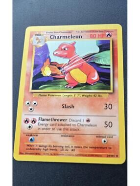 Charmeleon Pokemon Card Shadowless
